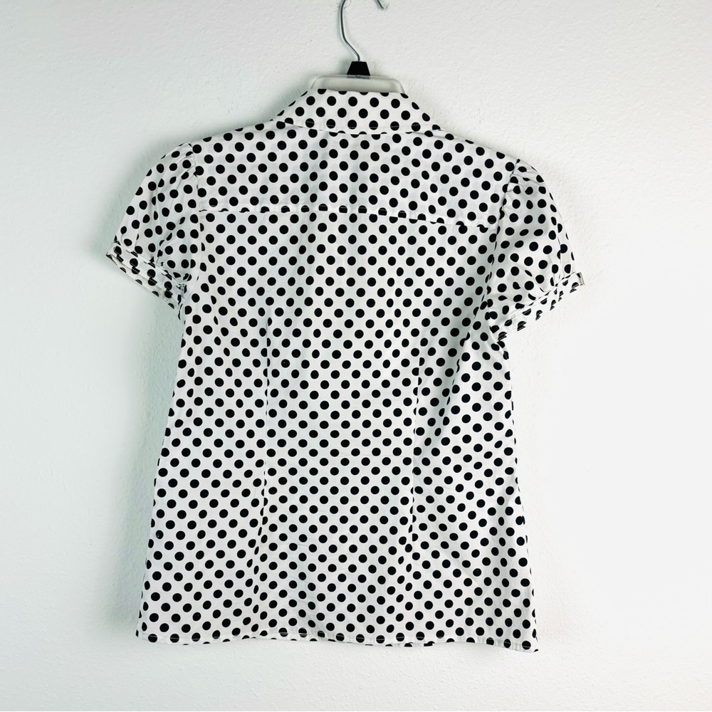 Alfani black and white polka dot top - Picture 3 of 3